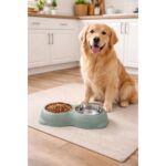 Comedero Doble Para Mascotas, Platos Acero Inoxidable - Imagen 10