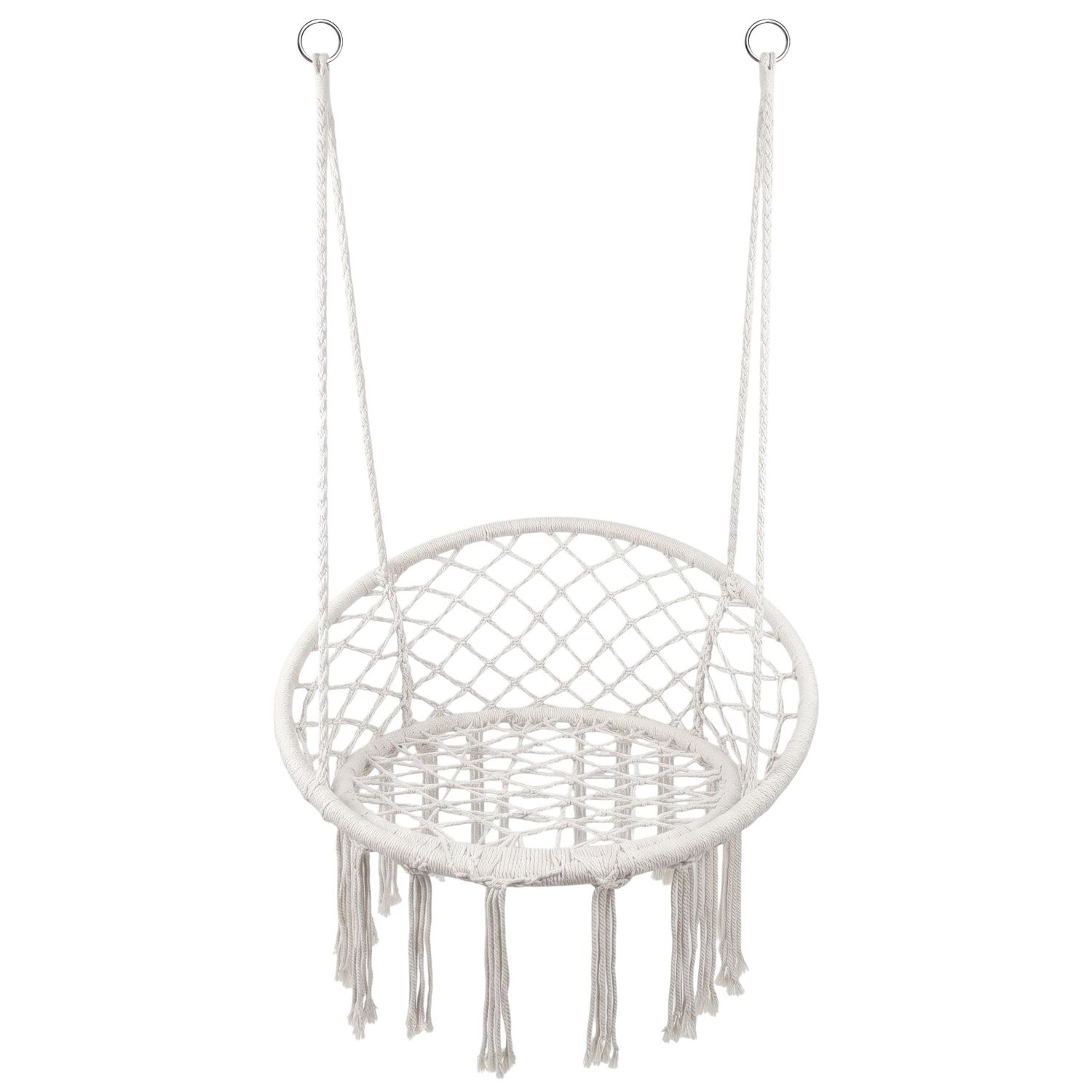 H093322BL_01 Hamaca Colgante, Estilo Macramé - Algodón Trenzado - Imagen 1