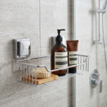 Porta Shampoo De Acero Future Facile Premium Inox, Adhesivo - Cromado - Imagen 4