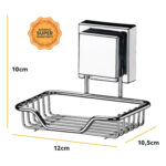 Jabonera De Acero Future Facile Premium Inox, Adhesiva - Cromado - Imagen 3