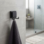 Gancho Doble De Acero Future Facile Premium Inox, Adhesivo - Negro Mate - Imagen 5