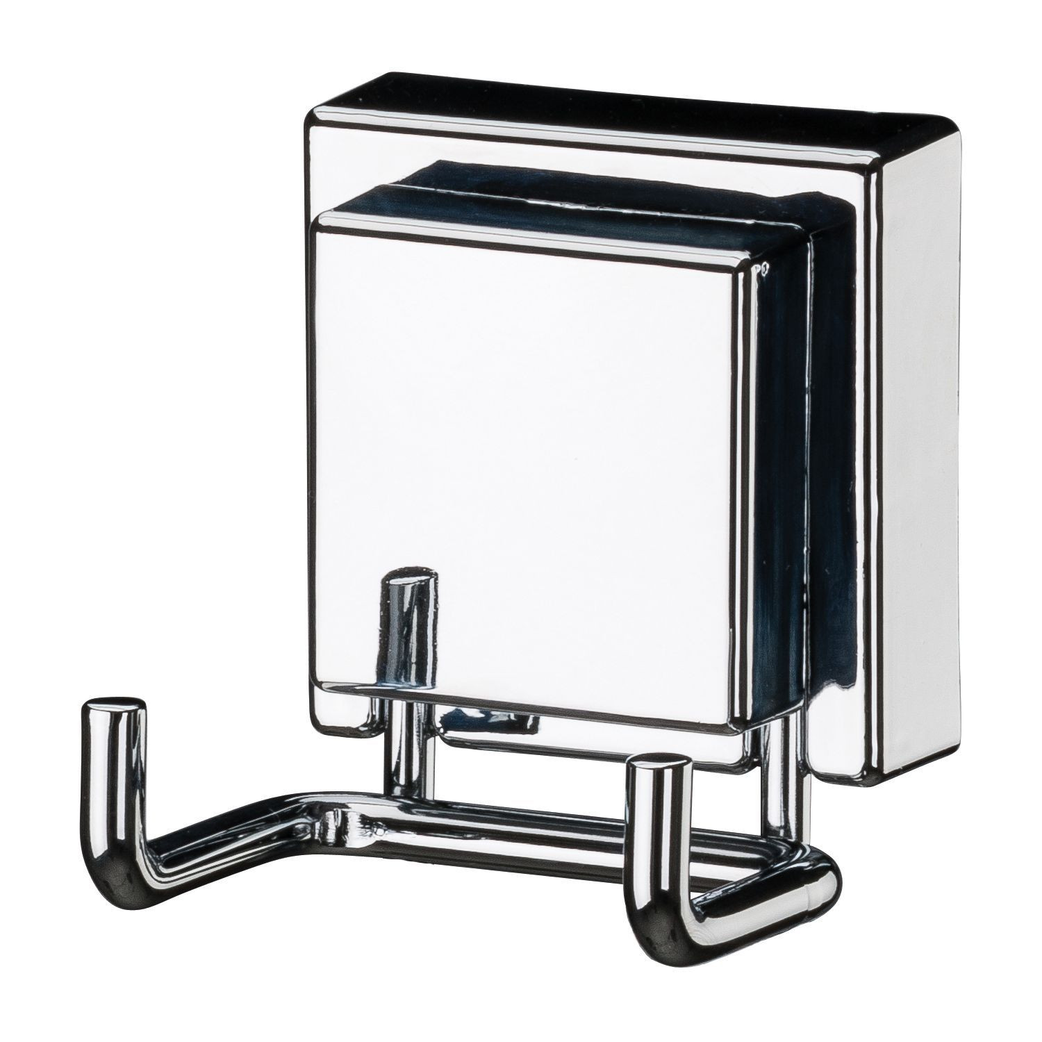 IFU755_01 Gancho Doble De Acero Future Facile Premium Inox, Adhesivo - Cromado - Imagen 1