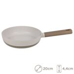 Batería De Cocina Antiadherente Honhey 8 Piezas - Crema Y Beige - Imagen 5