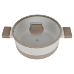 Batería De Cocina Antiadherente Honhey 8 Piezas - Crema Y Beige - Imagen 7