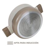 Batería De Cocina Antiadherente Honhey 8 Piezas - Crema Y Beige - Imagen 12