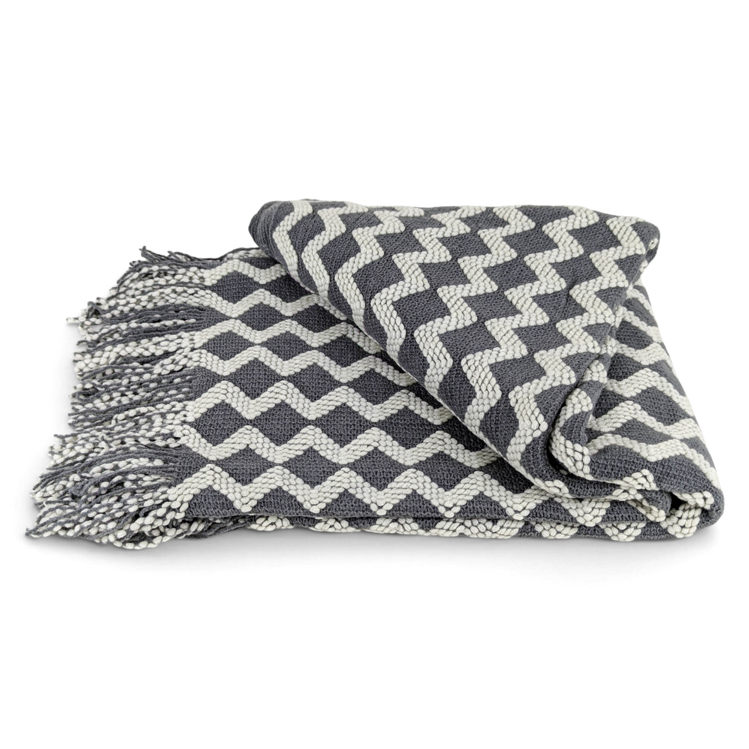 MNT613C01_01 Manta Tejida 130x180cm - 100% Acrílico, Suave Y Liviana - Diseño C01 - Imagen 1