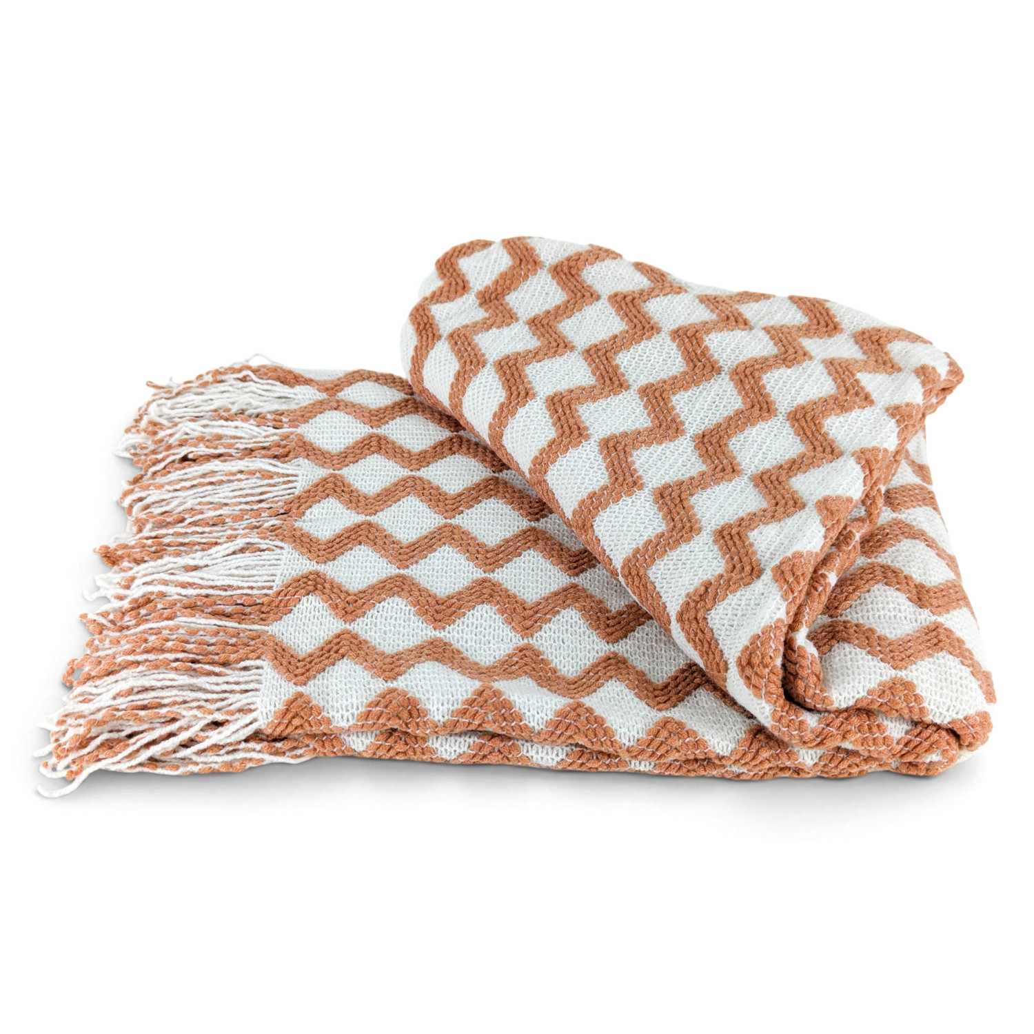 MNT613C02_01 Manta Tejida 130x180cm - 100% Acrílico, Suave Y Liviana - Diseño C02 - Imagen 1