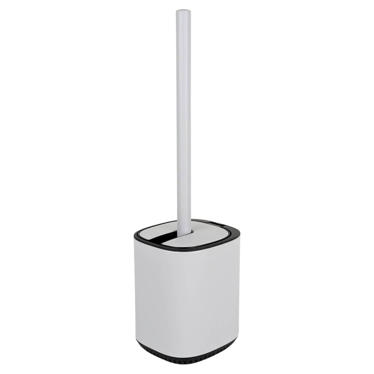 BAX73751_01 Cepillo Para Inodoro Bathlux - Con Tapa, Blanco Grisáceo - Imagen 1