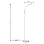 Lámpara De Pie Arqueada - Moderna, Metálica, Cabezal Orientable - Imagen 8