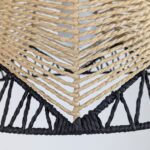 Porta Lámpara Colgante Mod.24 - Tejido De Fibras Bitono - 40x25cm - Imagen 6