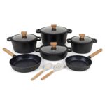 Batería De Cocina Antiadherente Honhey 12 Piezas - Ancient Tree Premium