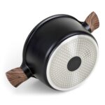 Olla Antiadherente Honhey 24cm C/Tapa - Negro Mate - Imagen 4