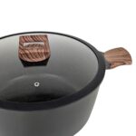 Olla Antiadherente Honhey 32cm C/Tapa - Negro Mate - Imagen 2