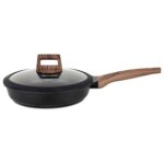 Sartén Antiadherente Honhey 24cm C/Tapa - Negro Mate