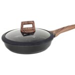 Sartén Antiadherente Honhey 24cm C/Tapa - Negro Mate - Imagen 2