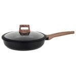 Sartén Antiadherente Honhey 28cm C/Tapa - Negro Mate
