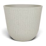 Maceta Cónica De Alta Densidad LX001, Símil Granito, 25x22cm